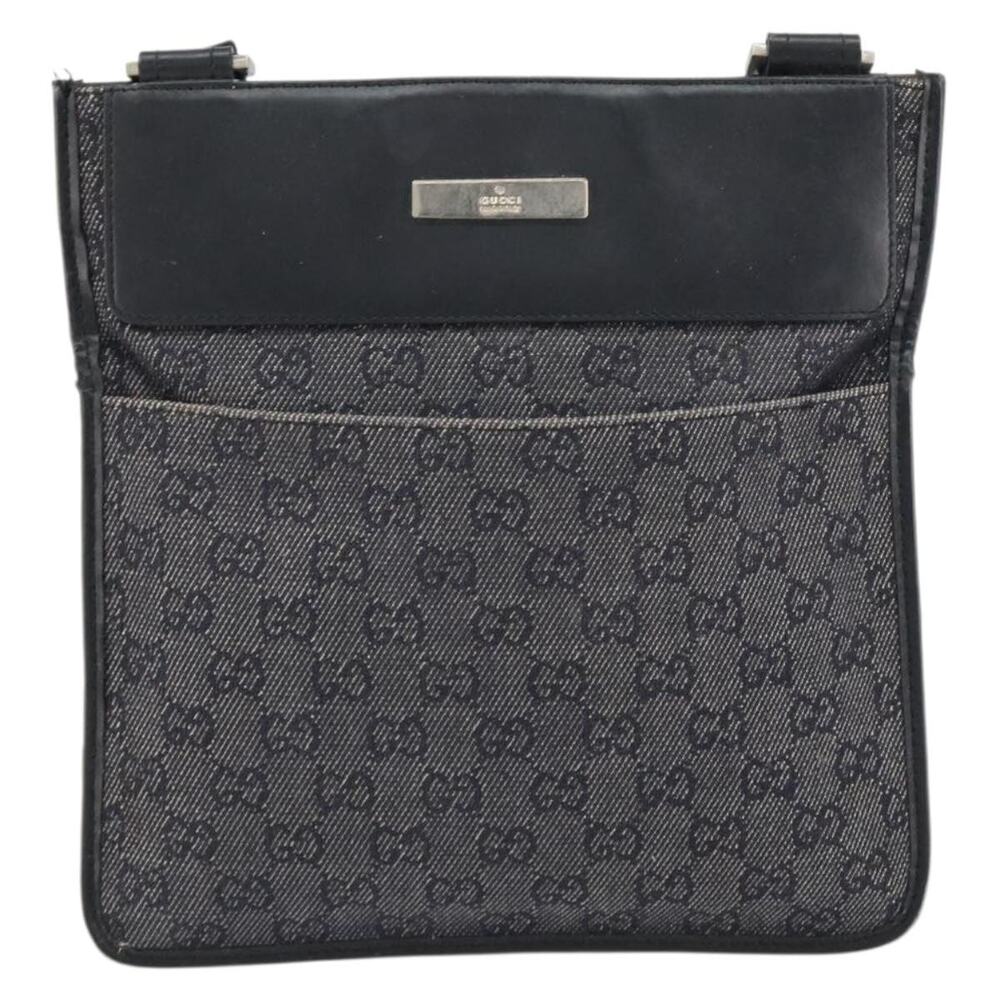 Gucci GG Canvas Shoulder Bag Black